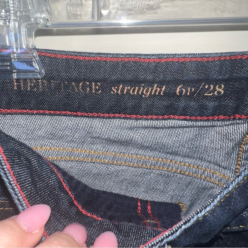 Talbots Straight Leg Ankle Jeans Dark Wash High Rise Women 6P Like New - Picture 6 of 9